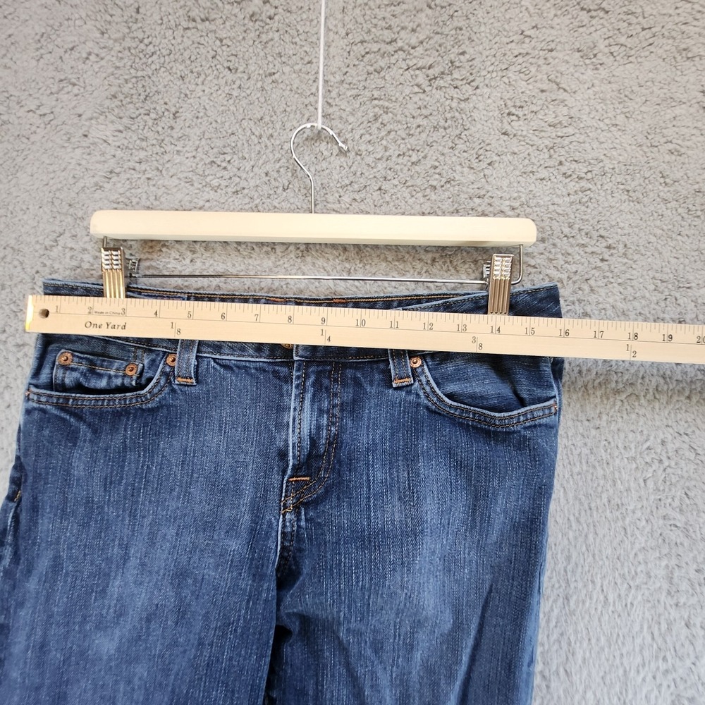 Lucky Brand Jeans Women's 12 Blue Denim Cotton Stretch Straight‎ Leg Made in USA - Picture 5 of 12